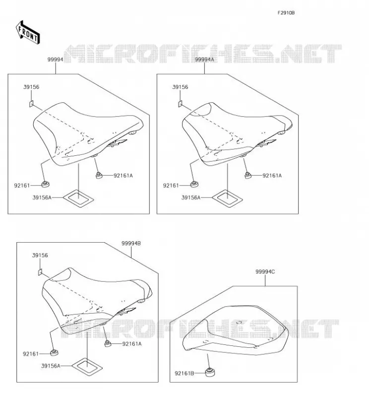 ACCESSORY(Seat) Kawasaki MOTOS 1000 2018 NINJA H2 SX  ZX1002AJF