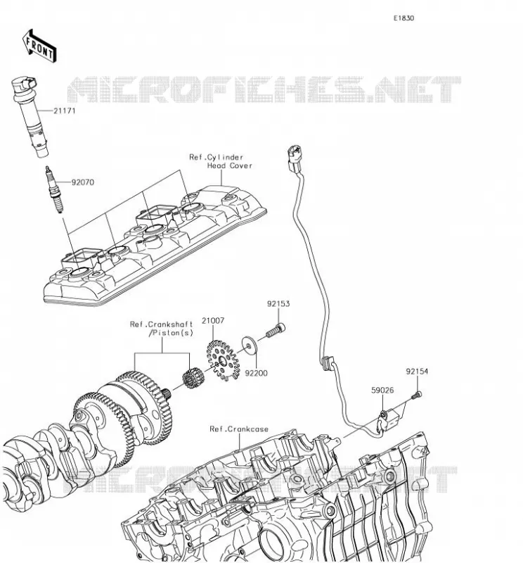 IGNITION SYSTEM Kawasaki MOTOS 1000 2018 NINJA H2 SX  ZX1002AJF