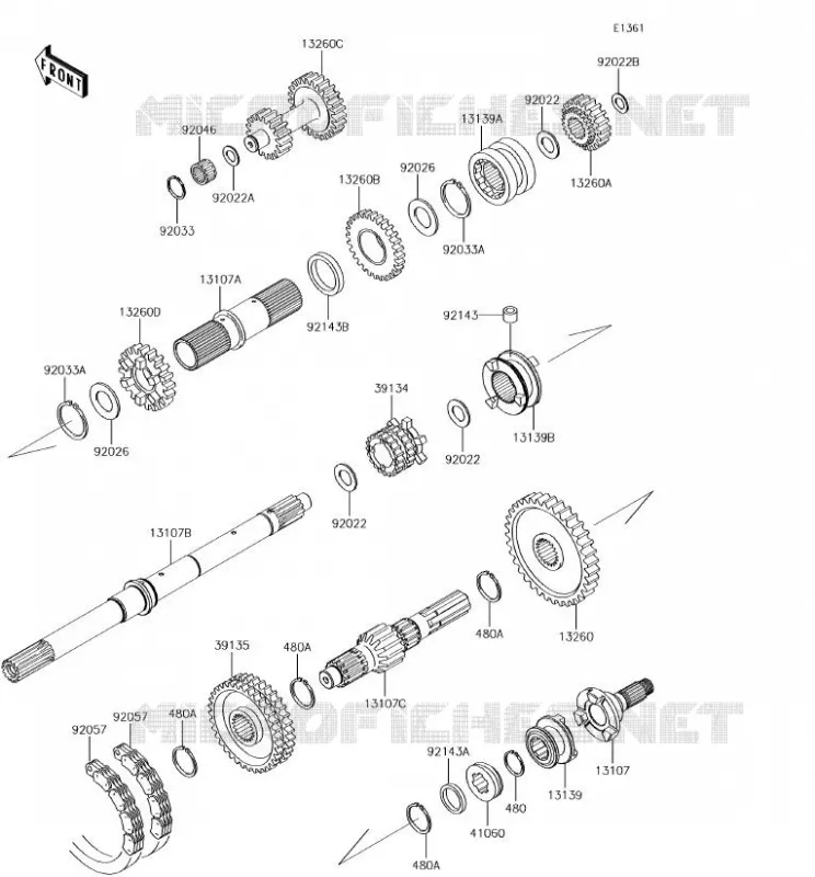 TRANSMISSION Kawasaki SSV 620 2018 MULE 4010 TRANS 4X4  KAF620VJF