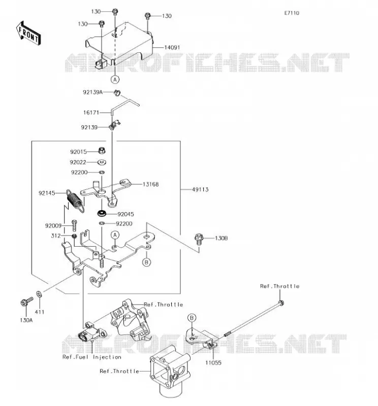 CONTROL Kawasaki SSV 620 2018 MULE 4010 4X4  KAF620TJF