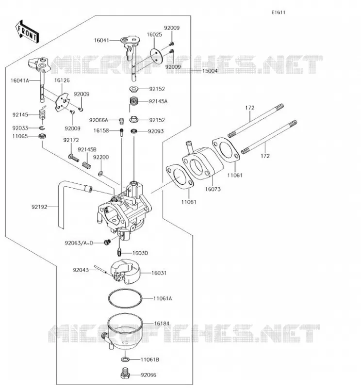 CARBURETOR Kawasaki SSV 400 2018 MULE SX  KAF400JJF