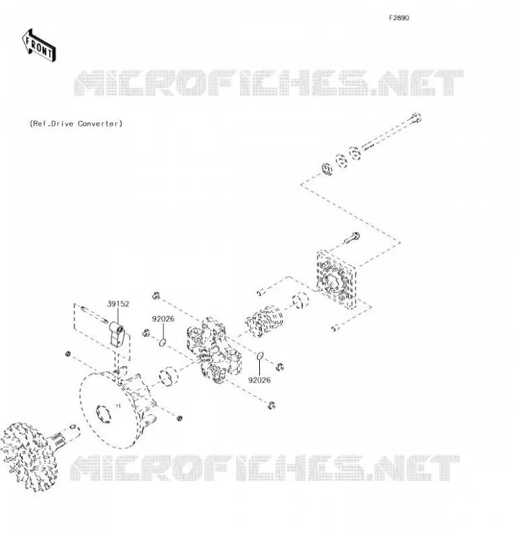 OPTION PARTS(MOTEUR) Kawasaki SSV 400 2018 MULE SX  KAF400JJF