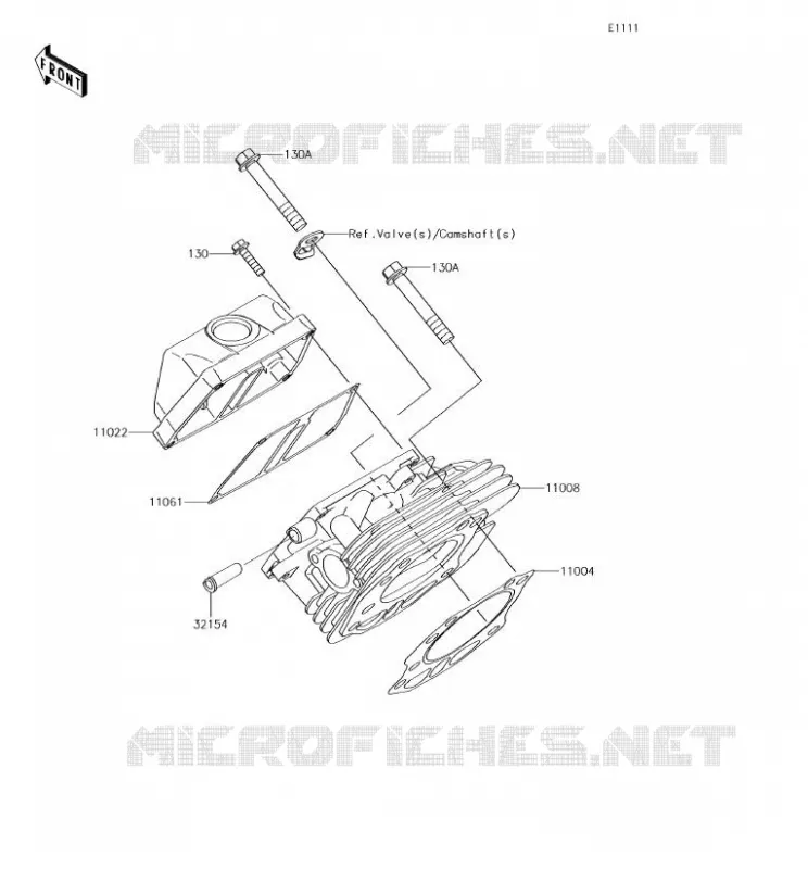 CYLINDER HEAD Kawasaki SSV 400 2018 MULE SX  KAF400JJF