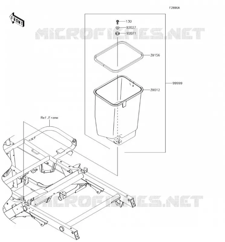 OPTION PARTS(CADRE) Kawasaki SSV 400 2018 MULE SX  KAF400JJF