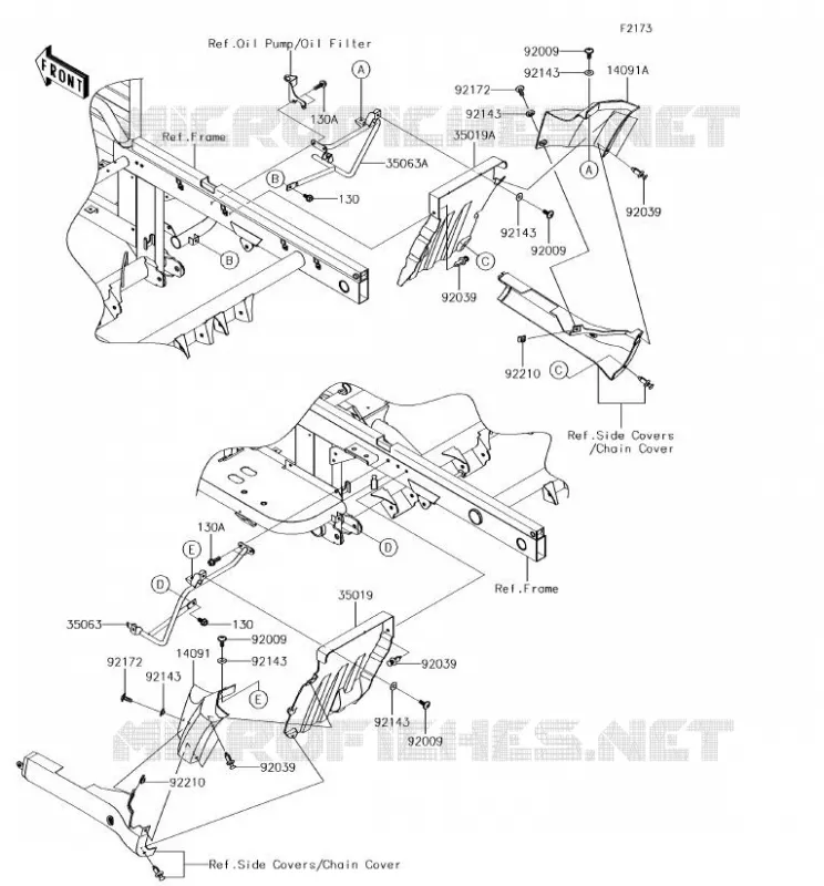 REAR FENDER Kawasaki SSV 620 2018 MULE 4000  KAF620PJF