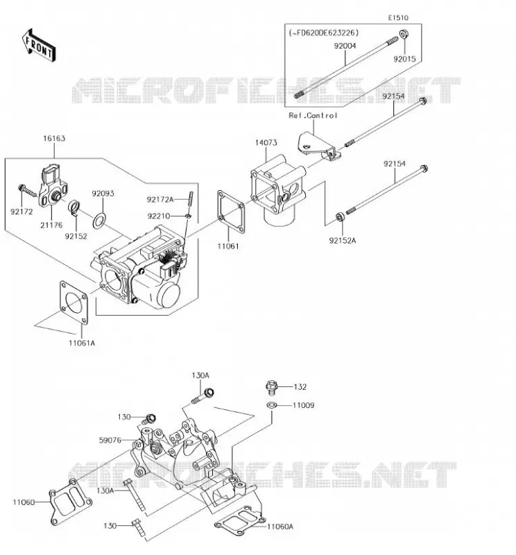 CARBURETOR Kawasaki SSV 620 2018 MULE 4000  KAF620PJF