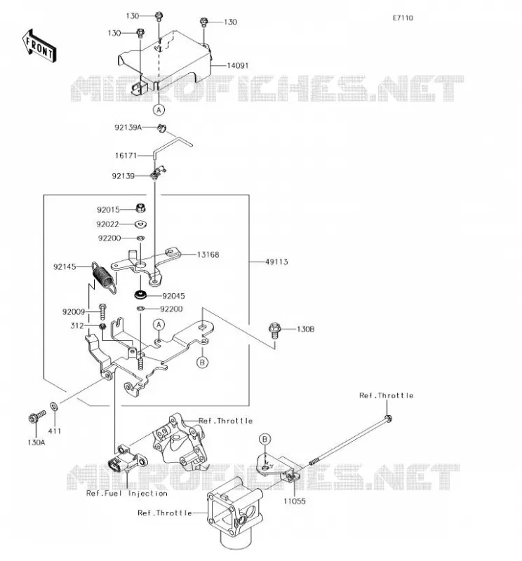 CONTROL Kawasaki SSV 620 2018 MULE 4000 TRANS  KAF620WJF