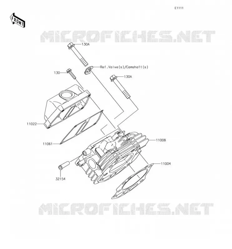 CYLINDER HEAD Kawasaki SSV 400 2018 MULE SX  KAF400NJF