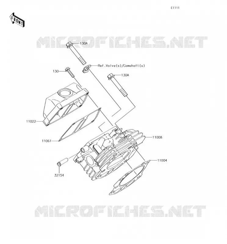 CYLINDER HEAD Kawasaki SSV 400 2018 MULE SX  KAF400MJF