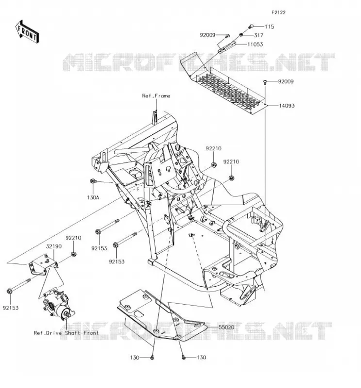 ENGINE MOUNT Kawasaki SSV 400 2018 MULE SX 4X4  KAF400KJF