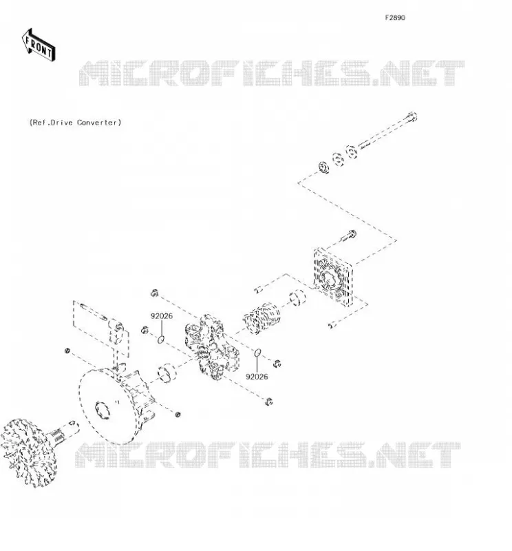 OPTION PARTS(MOTEUR) Kawasaki SSV 400 2018 MULE SX 4X4  KAF400KJF