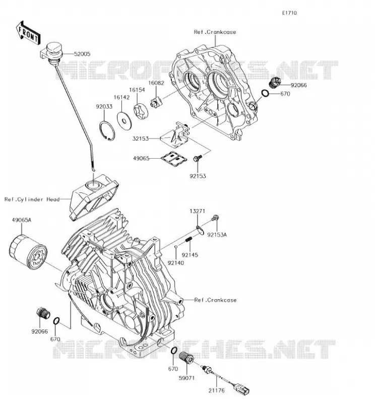 OIL PUMP Kawasaki SSV 400 2018 MULE SX 4X4  KAF400HJF