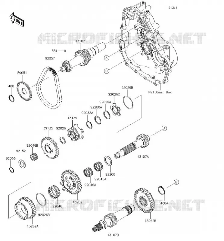 TRANSMISSION Kawasaki SSV 400 2018 MULE SX 4X4  KAF400HJF