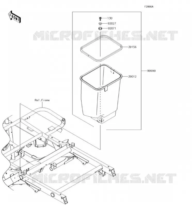 OPTION PARTS(CADRE) Kawasaki SSV 400 2018 MULE SX 4X4  KAF400HJF