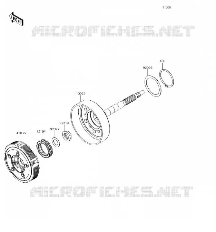 CLUTCH Kawasaki SSV 800 2018 TERYX 4  KRT800FJF