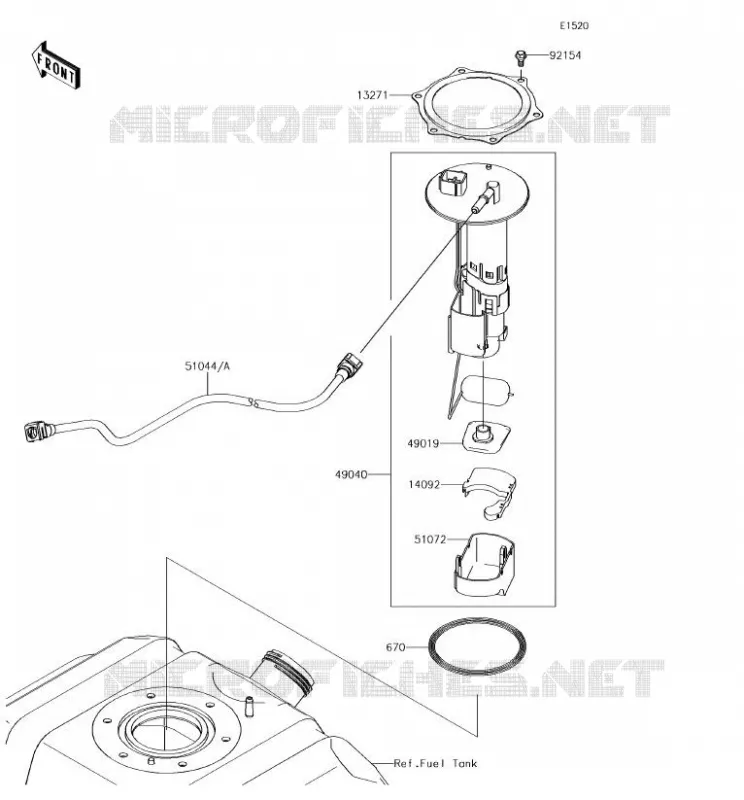 FUEL PUMP Kawasaki SSV 800 2018 TERYX 4  KRT800FJF