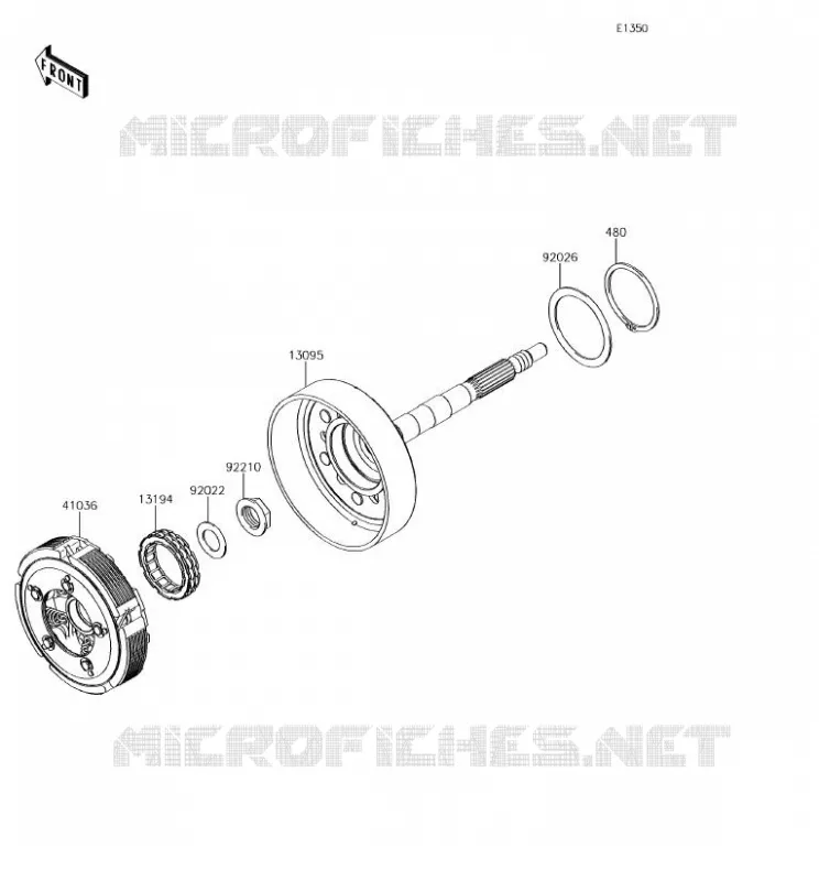 CLUTCH Kawasaki SSV 800 2018 TERYX  KRF800GJFA