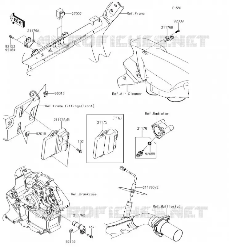 FUEL INJECTION Kawasaki SSV 800 2018 TERYX  KRF800GJF