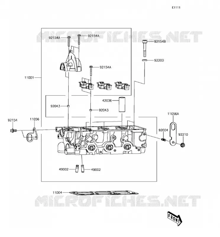 CYLINDER HEAD Kawasaki SSV 820 2018 MULE PRO-FXT  KAF820BJF
