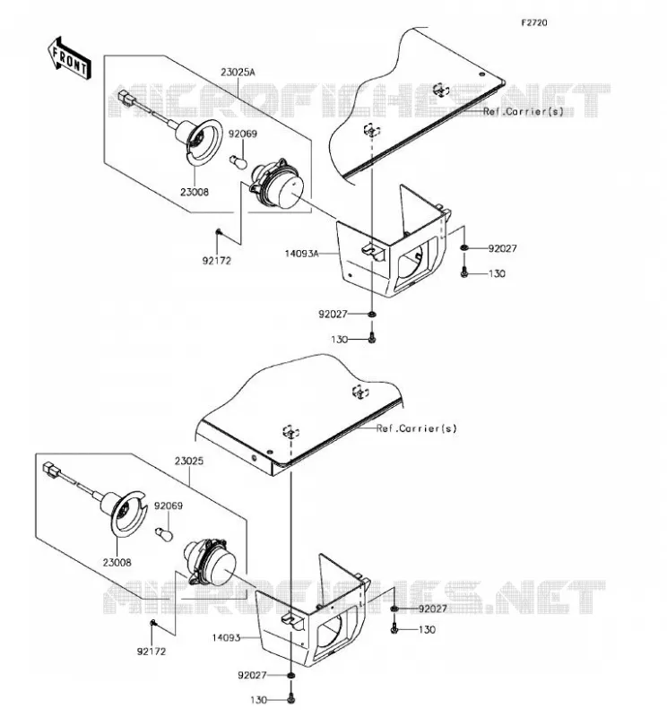 TAILLIGHT(S) Kawasaki SSV 820 2018 MULE PRO-FX  KAF820GJF