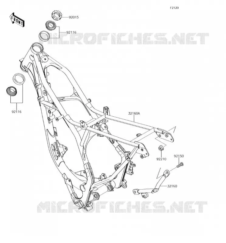 CHASSIS Kawasaki TOUT-TERRAIN 85 2018 KX85-II  KX85DJF