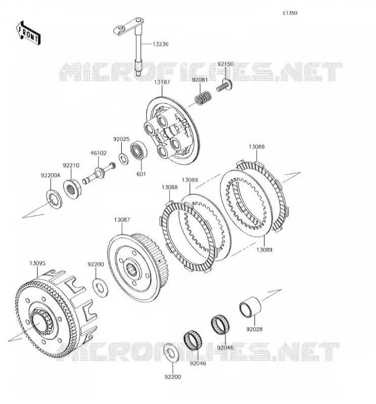 CLUTCH Kawasaki TOUT-TERRAIN 85 2018 KX85-II  KX85DJF