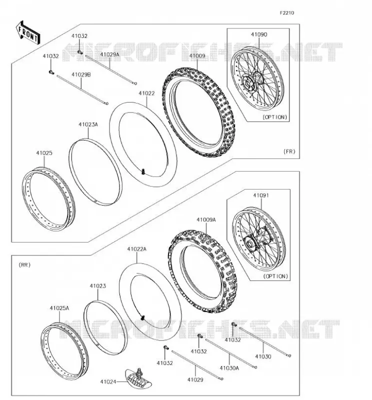 TIRES Kawasaki TOUT-TERRAIN 85 2018 KX85  KX85CJF
