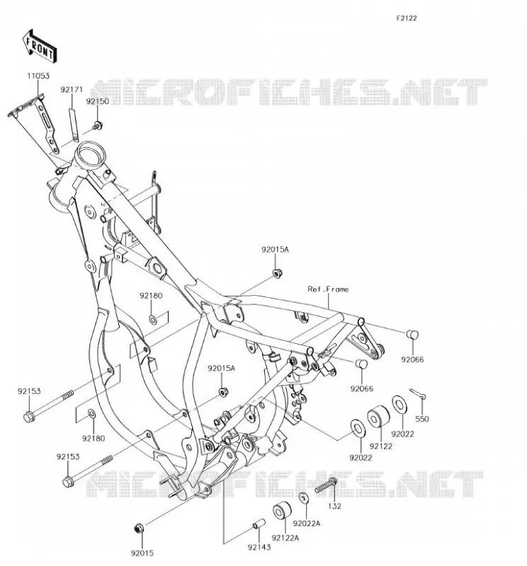 ENGINE MOUNT Kawasaki TOUT-TERRAIN 65 2018 KX65  KX65AJF