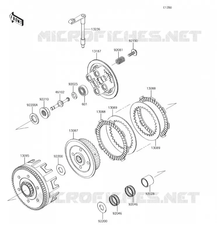 CLUTCH Kawasaki TOUT-TERRAIN 100 2018 KX100  KX100FJF