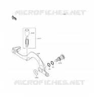 BRAKE PEDAL voor Kawasaki KLX450R 2015
