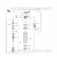 SUSPENSION   SHOCK ABSORBER voor Kawasaki KLX450R 2015