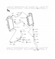 WATER PIPE voor Kawasaki KLX450R 2015