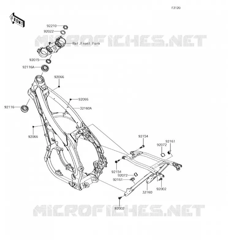 CHASSIS Kawasaki TOUT-TERRAIN 450 2018 KX450F  KX450HJF