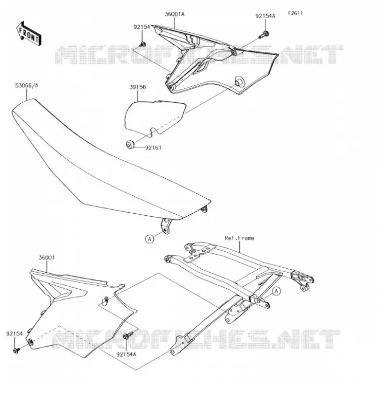 SIDE COWLING Kawasaki TOUT-TERRAIN 450 2018 KX450F  KX450HJF