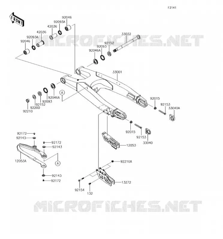 SWINGARM Kawasaki TOUT-TERRAIN 450 2018 KX450F  KX450HJF