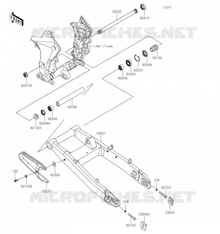 SWINGARM Kawasaki MOTOS 1000 2019 VERSYS 1000  KLZ1000CKF