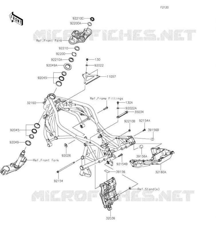 CHASSIS Kawasaki MOTOS 1000 2019 NINJA H2 SX  ZX1002AKF