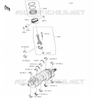 CRANKSHAFT   PISTON voor Kawasaki NINJA ZX-6R 2019