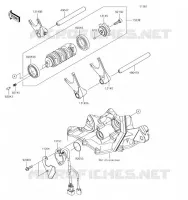 GEAR CHANGE DRUM   SHIFT FORKS voor Kawasaki NINJA ZX-6R 2019