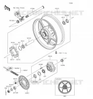 REAR WHEEL   CHAIN voor Kawasaki NINJA ZX-6R 2019