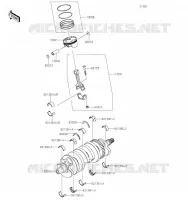 CRANKSHAFT   PISTON voor Kawasaki NINJA ZX-6R 2019