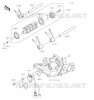 GEAR CHANGE DRUM   SHIFT FORKS voor Kawasaki NINJA ZX-6R 2019