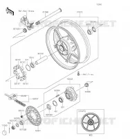 REAR HUB voor Kawasaki NINJA ZX-6R 2019