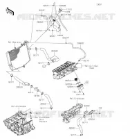 WATER PIPE voor Kawasaki NINJA ZX-6R 2019