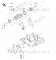 GEAR CHANGE DRUM   SHIFT FORKS voor Kawasaki NINJA ZX-6R 2019