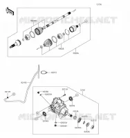 FRONT DRIVE SHAFT voor Kawasaki MULE PRO-FX 2019
