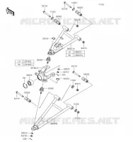 FRONT SUSPENSION   SHOCK ABSORBER voor Kawasaki MULE PRO-FX 2019
