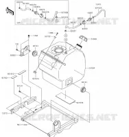 FUEL TANK voor Kawasaki MULE PRO-FX 2019