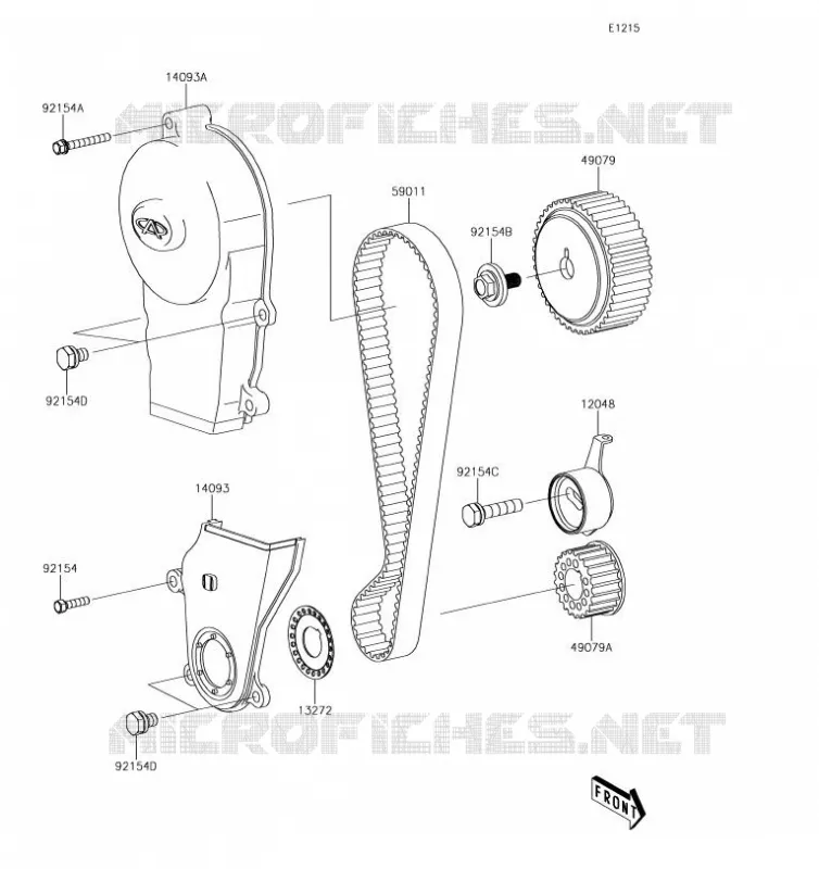 CAM BELT Kawasaki SSV 820 2019 MULE PRO-FX  KAF820EKF