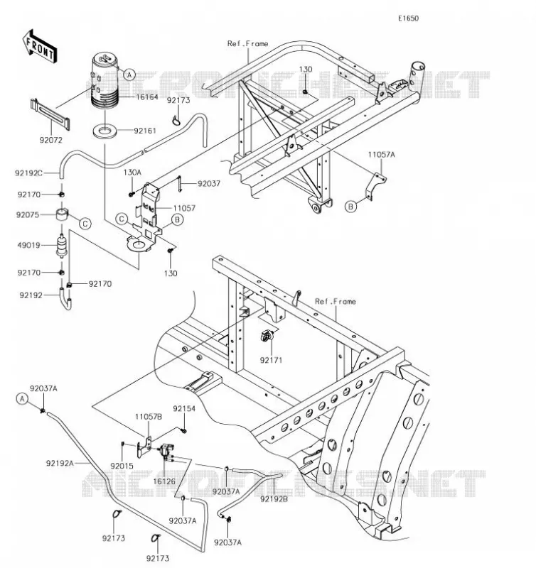 FUEL EVAPORATION SYSTEM(CA) Kawasaki SSV 820 2019 MULE PRO-FX  KAF820EKF